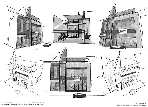 supermac's eyre square re-development posted in Commercial  section of irishplans.com by midlands and dublin based architects specialising in bespoke one-off house plans and extensions across ireland filename: supermacs-eyre-square-sketch-design-galway11 .jpg