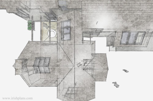 architects-plans-and-elevations-to-proposed-new-living-space-with-open-plan-layout-courtyard-and-exposed-king-truss-roofs-6 previously featured courtyard style house extension architects design