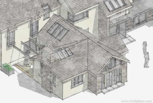 architects-plans-and-elevations-to-proposed-new-living-space-with-open-plan-layout-courtyard-and-exposed-king-truss-roofs-7 previously featured courtyard style house extension architects design
